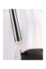 Louenhide Striped Guitar Strap in Black by Louenhide