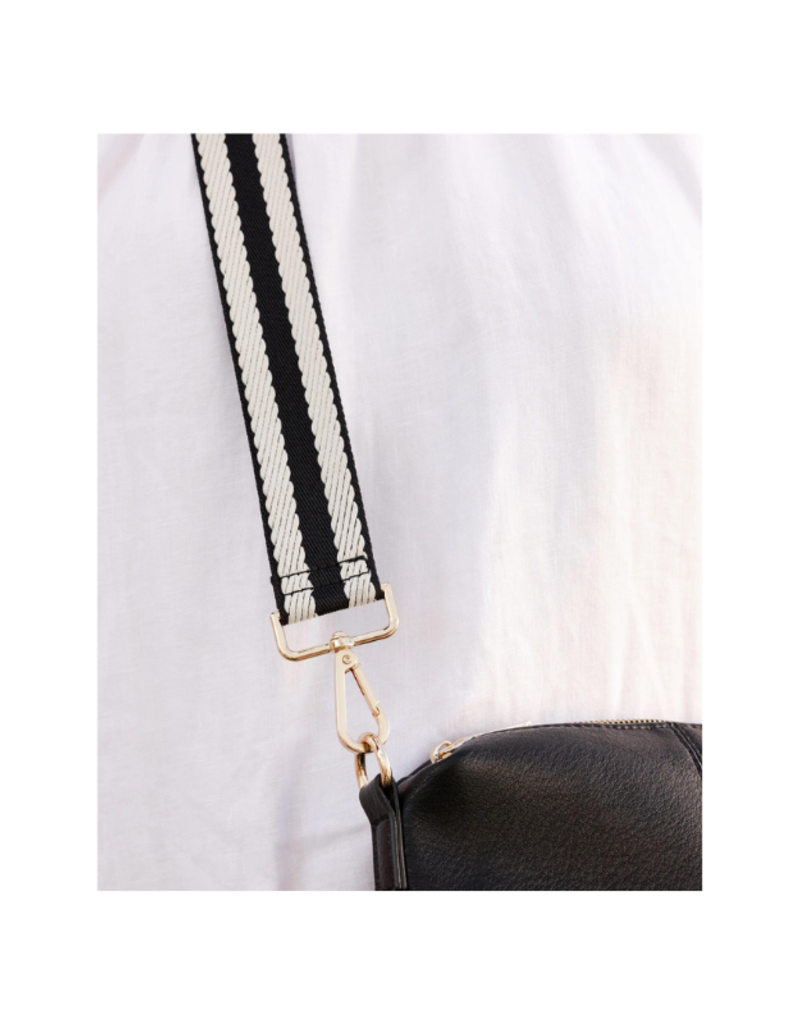 Louenhide Striped Guitar Strap in Black by Louenhide