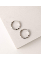 Lover's Tempo Bea Hoop Earrings 20mm Silver by Lover's Tempo