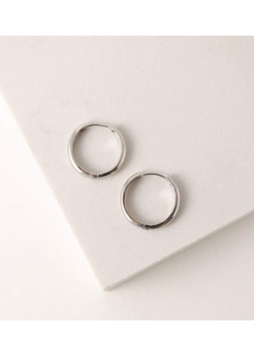 Lover's Tempo Bea Hoop Earrings 20mm Silver by Lover's Tempo