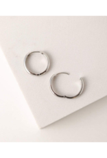 Lover's Tempo Bea Hoop Earrings 20mm Silver by Lover's Tempo