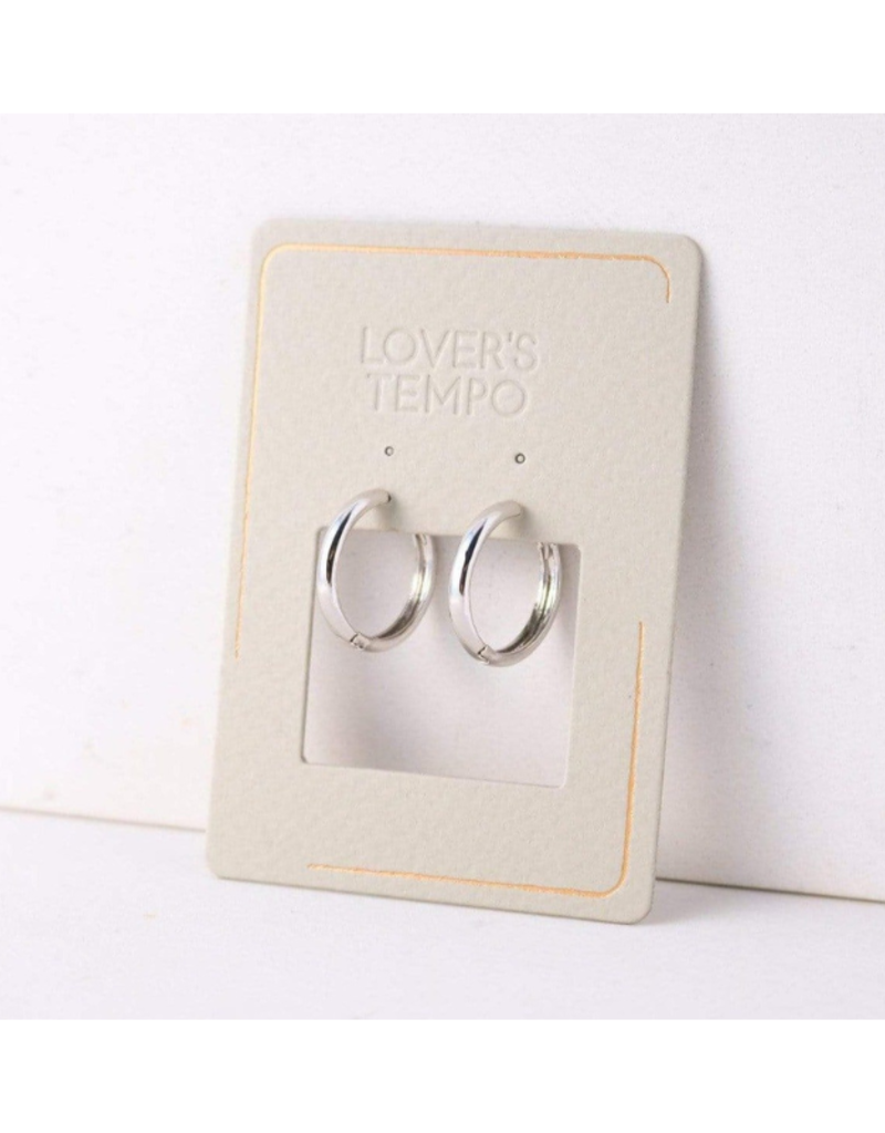 Lover's Tempo Bea Hoop Earrings 20mm Silver by Lover's Tempo