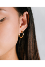 Lover's Tempo Bea Hoop Earrings 20mm Silver by Lover's Tempo