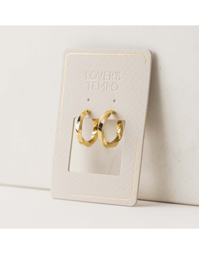 Lover's Tempo Emma Hoop Earrings Gold by Lover's Tempo
