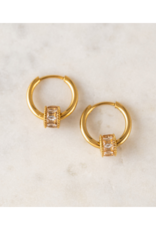 Lover's Tempo Waterproof Prism Earrings Gold by Lover's Tempo