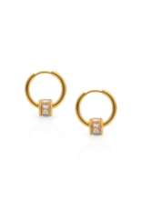Lover's Tempo Waterproof Prism Earrings Gold by Lover's Tempo