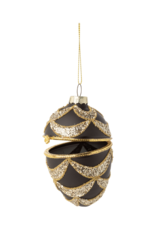 Black & Gold Egg Ornament