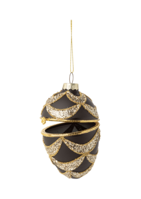 Black & Gold Egg Ornament