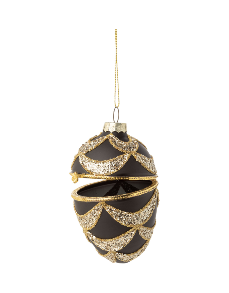 Black & Gold Egg Ornament