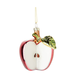 Blown Glass Apple Ornament