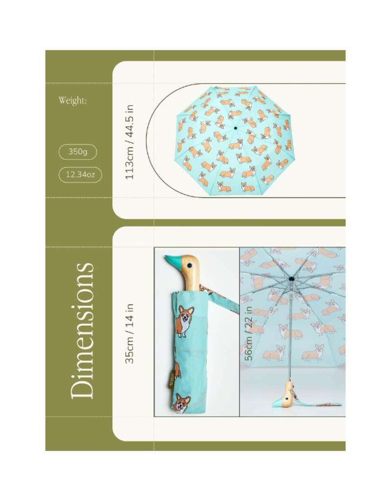 The Original Duckhead Corgie Umbrella by The Original Duckhead