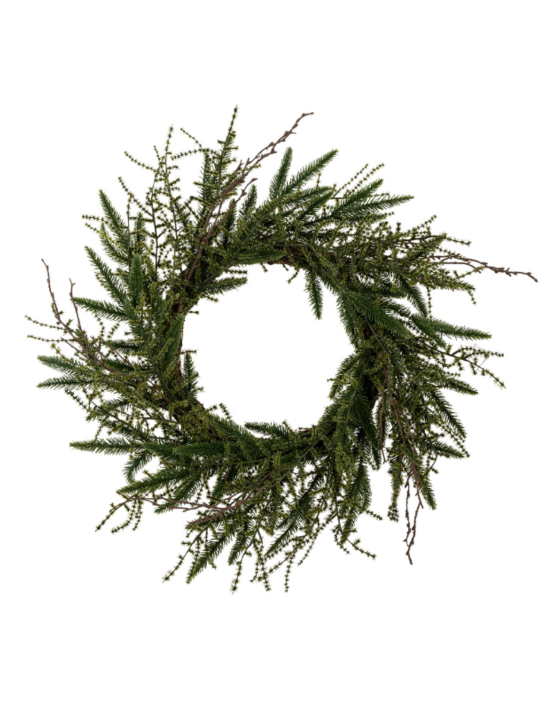 Indaba Trading Twig & Pine Wreath