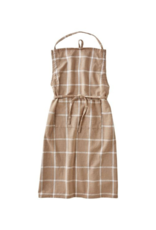 Check Slub Apron in Beige