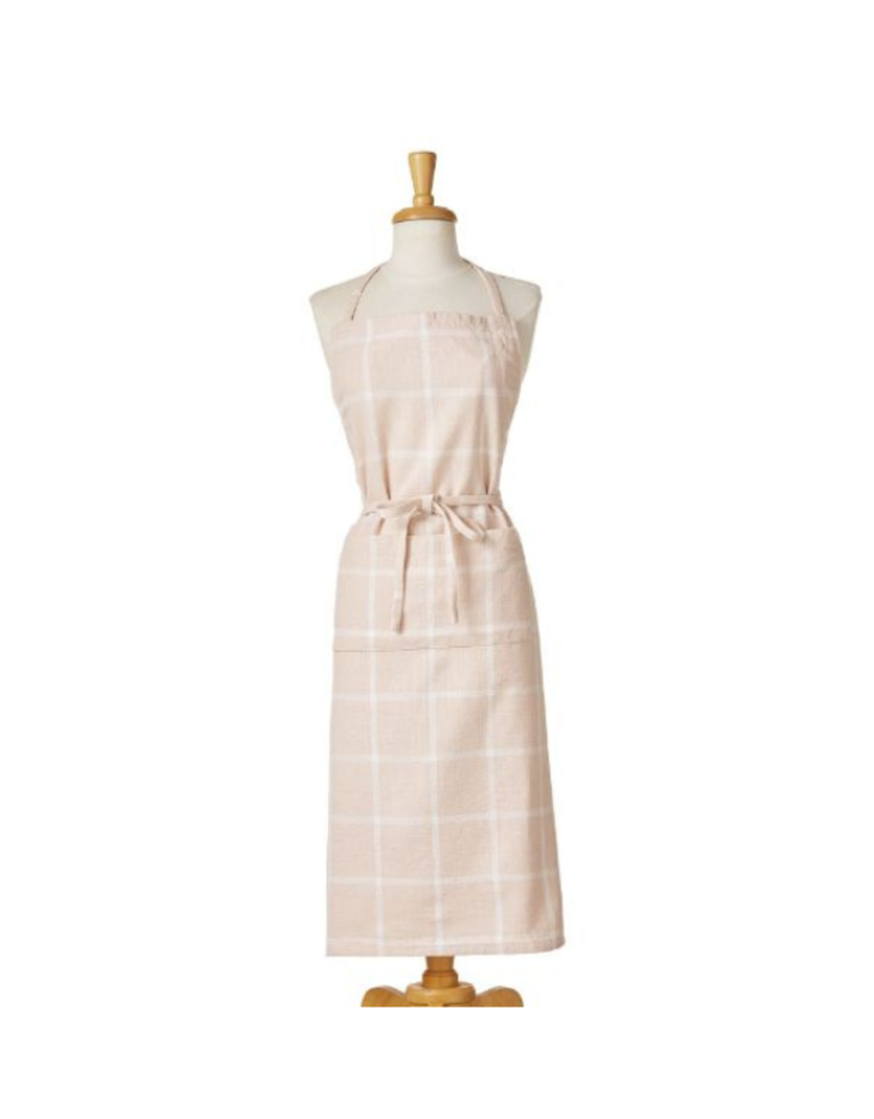Check Slub Apron in Blush