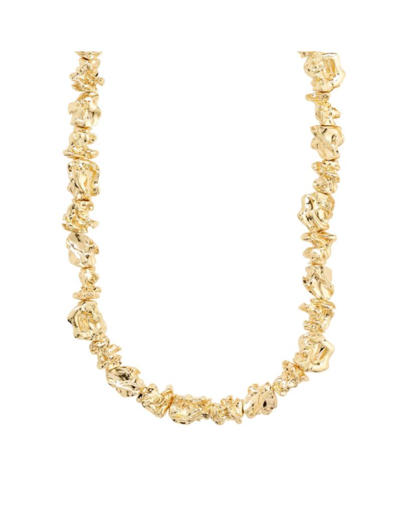 PILGRIM ACT Recycled Necklace in Gold by Pilgrim
