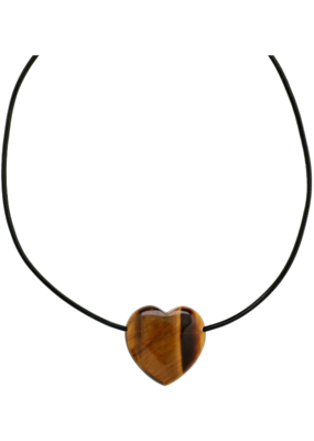 PILGRIM STAY Tiger Eye Necklace Silver-Plated by Pilgrim