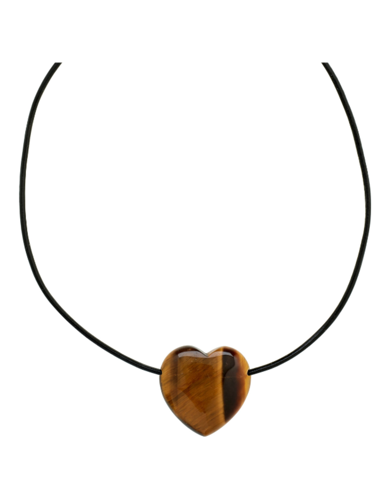 PILGRIM STAY Tiger Eye Necklace Silver-Plated by Pilgrim