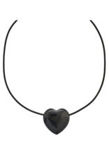 PILGRIM STAY Black Agate Necklace Gold-Plated by Pilgrim