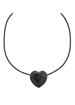 PILGRIM STAY Black Agate Necklace Gold-Plated by Pilgrim