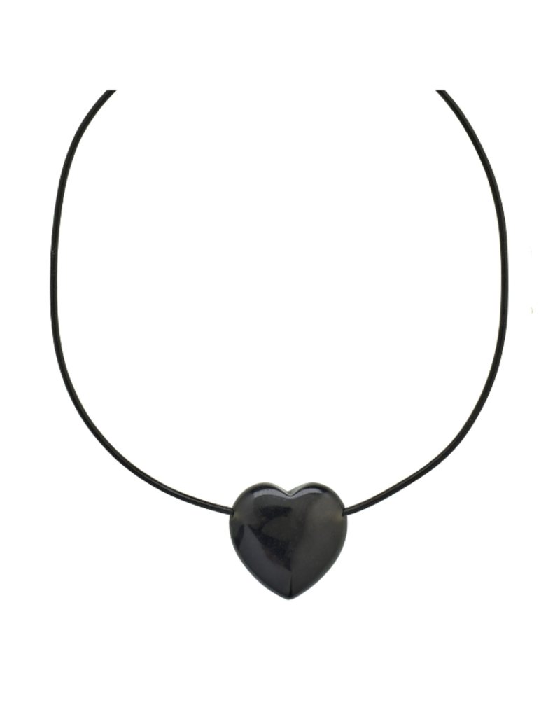 PILGRIM STAY Black Agate Necklace Gold-Plated by Pilgrim