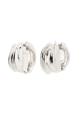 PILGRIM STAY Hoop Earrings Silver-Plated by Pilgrim