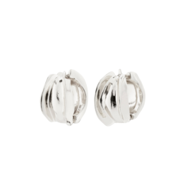 PILGRIM STAY Hoop Earrings Silver-Plated by Pilgrim