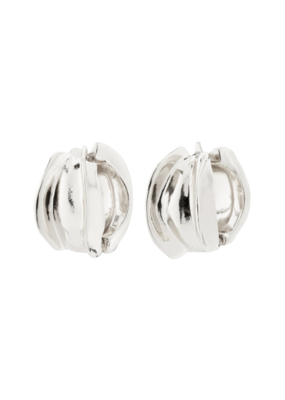 PILGRIM STAY Hoop Earrings Silver-Plated by Pilgrim