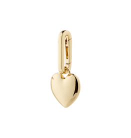 PILGRIM Soft Heart Charm in Gold by Pilgrim