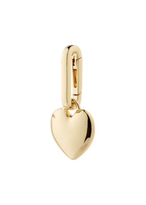 PILGRIM Soft Heart Charm in Gold by Pilgrim