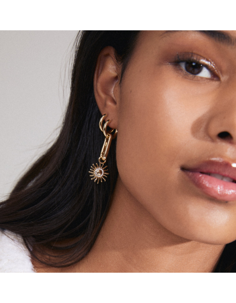 PILGRIM Sun Charm in Gold by Pilgrim