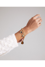 PILGRIM Tiger Eye Charm in Gold by Pilgrim