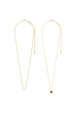 PILGRIM ACT 2-in-1 Set Necklace Gold-Plated by Pilgrim