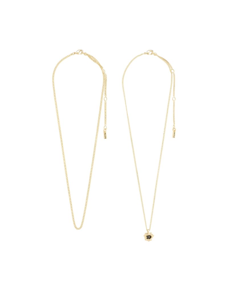 PILGRIM ACT 2-in-1 Set Necklace Gold-Plated by Pilgrim