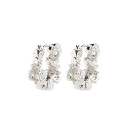 PILGRIM ACT Hoop Earrings Silver-Plated by Pilgrim