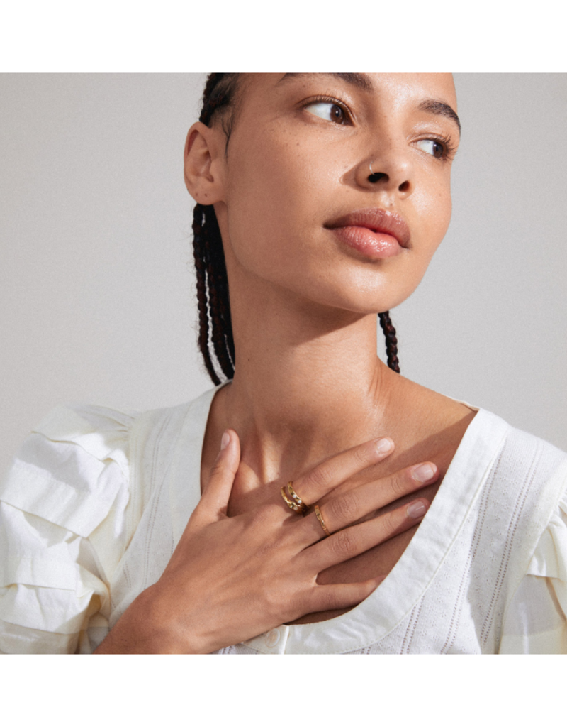 PILGRIM Trust Ring 3-in-1 set Gold-Plated by Pilgrim