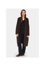 Saint Tropez Gela Long Cardigan in Dark Oak by Saint Tropez