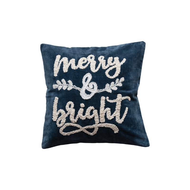 Navy christmas pillows hotsell
