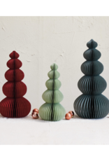 Creative Co-Op Blue Grey Honeycomb Paper Tree