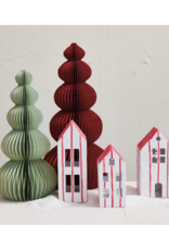 Creative Co-Op Blue Grey Honeycomb Paper Tree