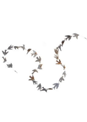 Creative Co-Op Metal Distressed Bird Garland