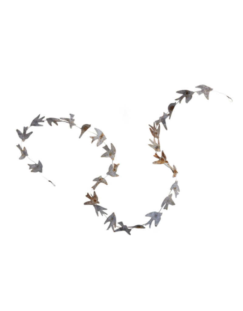 Creative Co-Op Metal Distressed Bird Garland