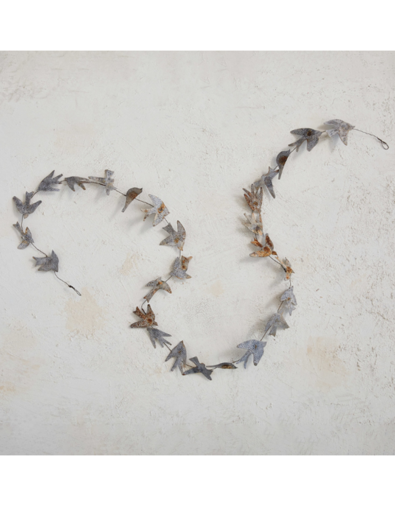 Creative Co-Op Metal Distressed Bird Garland