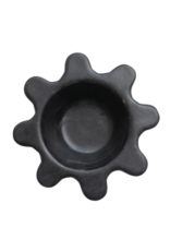 Creative Co-Op Matte Black Abstract Bowl