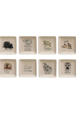 Creative Co-Op Animals with Sayings Plate