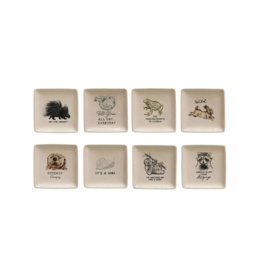Creative Co-Op Animals with Sayings Plate