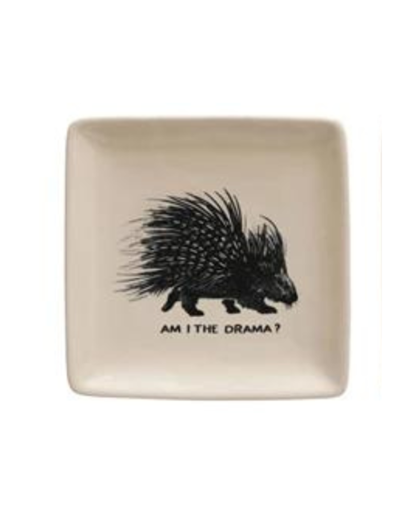Creative Co-Op Animals with Sayings Plate