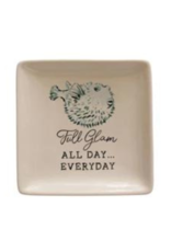 Creative Co-Op Animals with Sayings Plate