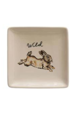 Creative Co-Op Animals with Sayings Plate