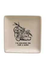 Creative Co-Op Animals with Sayings Plate