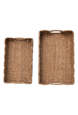 Creative Co-Op Braided Bankuan Tray Small